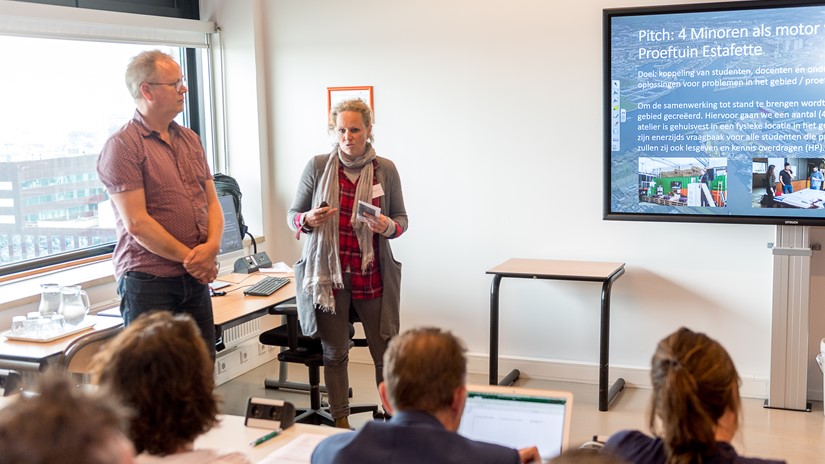 Vier minoren als motor voor de Merwe-Vierhavens proeftuinestafette; Annemieke de Leeuw en Aart Westerduin