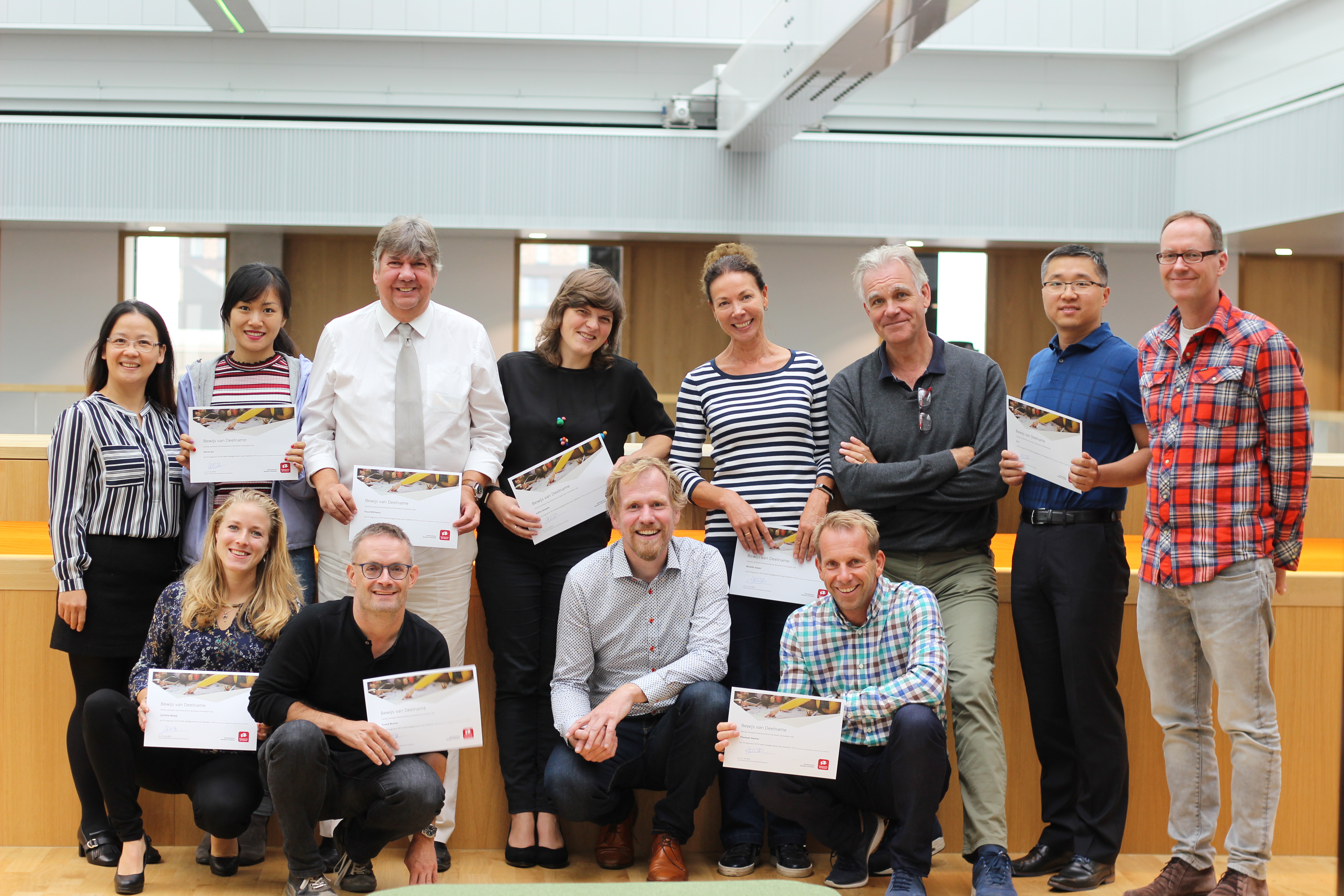 Deelnemers van de workshop Statistics101