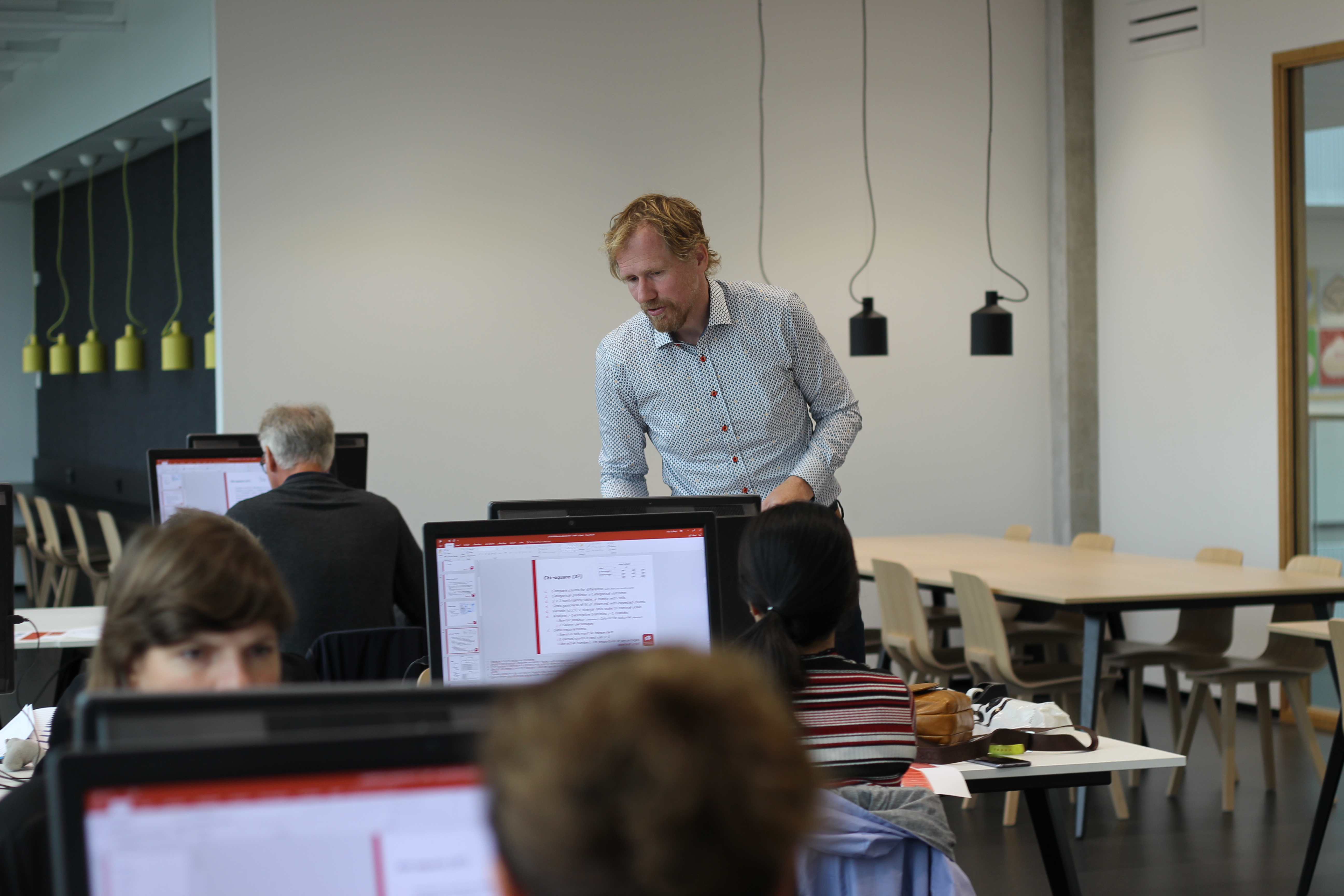 De workshop werd verzorgd door lector Arie de Wild.