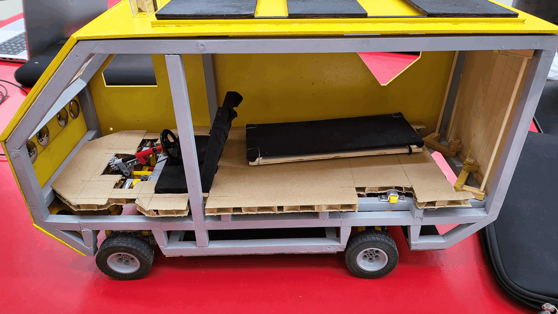 Een mock-up gecreëerd tijdens de Automotive Design fase’