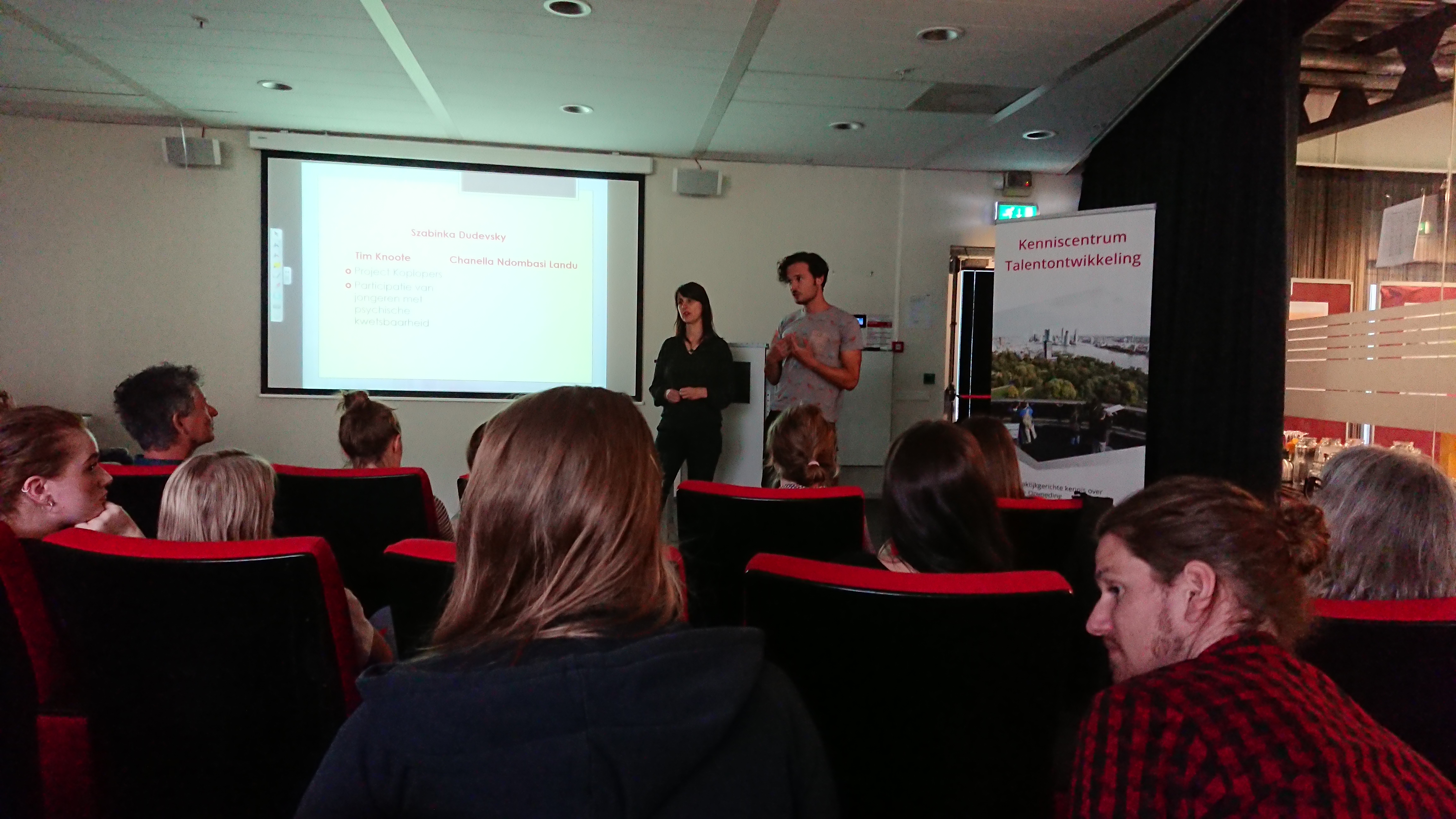 Szabinka Dudevsky & Tim Knoote van het project 'Koplopers'